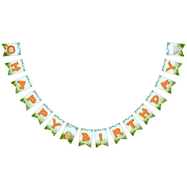 Safari Birthday Party Banner (Alle)