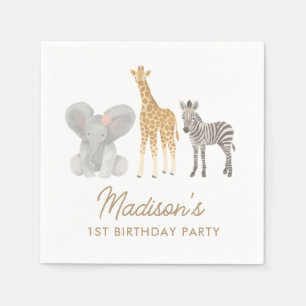 Safari Birthday Party Serviette
