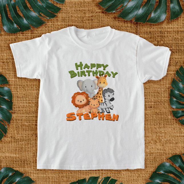 Safari Birthday Party T - Shirt (Safari Birthday T-Shirt)