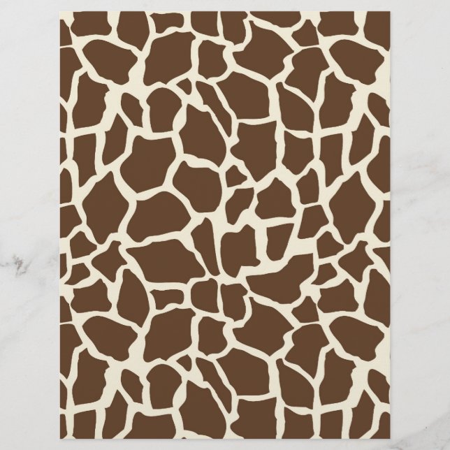 Safari Boy O Dual-Sided Paper Giraffe B (Vorderseite)