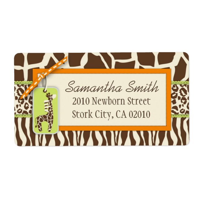 Safari Boy OR Shipping Label (Vorne)