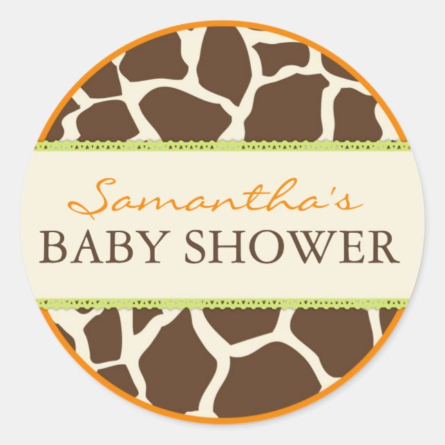 Safari Boy Orange Sticker D (Vorderseite)