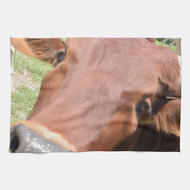 Safari Brown Cow Geschirrtuch (Horizontal)