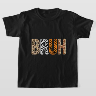 Safari Bruh Meme Tierdruckgestaltung T-Shirt