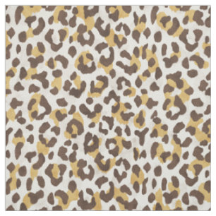 Safari-Chic neutrales Gold braun Gepard Druck Stoff