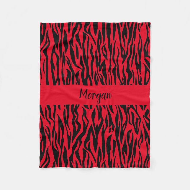 Safari Chic Zebra Blanket für abenteuerliche Spira Fleecedecke (Vorderseite)