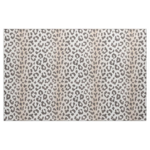 Safari-Chill-neutraler, beige-weißer Cheetah-Druc Stoff