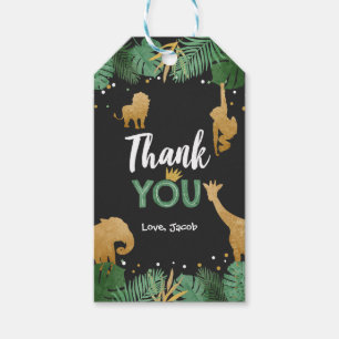 Safari danke für den Geschenktag Jungle Zoo Animal Geschenkanhänger