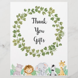 Safari danke Ihnen Geschenke Poster