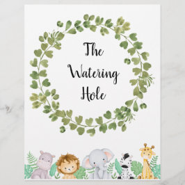 Safari Das Poster der Wasserpfeife