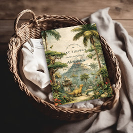 Safari Dino Baby Shower Einladung