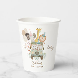 Safari-Dschungel-Boho-Baby-Party Pappbecher