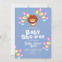 Safari Einfache Niedliche Ballons Löwendusche