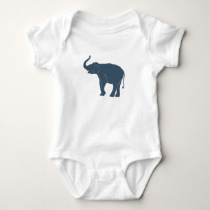 Safari Elephant Body Anzug für Baby von Deb Jeffre Baby Strampler