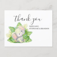 Safari Elephant Danke-Card