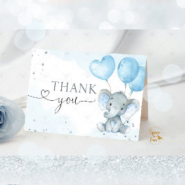 Safari Elephant geklappt Danke Card Baby Dusche