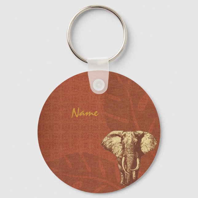 Safari Elephant Schlüsselanhänger (Vorderseite)