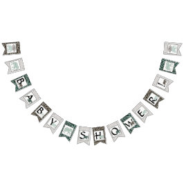 Safari Elephant Zebra Boy Baby Shower Party Dekora Wimpelkette