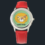 "Safari Explorer" - Personalisierte Lion Safari Wa Armbanduhr<br><div class="desc">Die "Safari Explorer" Uhr, ein schönes Uhrwerk mit einer einzigartigen lionensafari-Illustration, die liebevoll von einer Künstlerin für ihren Sohn kreiert wurde. Diese Uhr ist mehr als nur ein Accessoire; sie ist ein lustiges und einnehmendes Werkzeug, um Ihrem Kind zu helfen, Zeit zu erzählen, geschmückt mit einer Touch wilder Abenteuer. Das...</div>