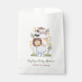 Safari Favor Bags - Jungle Animals Boy Baby Dusche Geschenktütchen