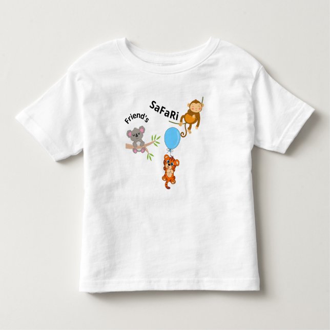 Safari Friend Kleinkind T-shirt (Vorderseite)