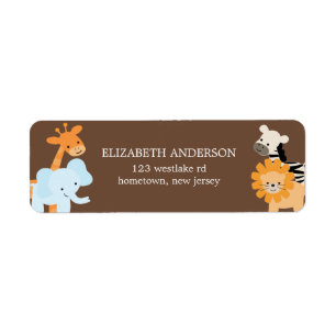 Safari Friends Address Labels