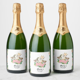 Safari Friends | Baby Shower Gold Sparkling Wine L