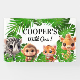 Safari Friends Giraffe zebra Affe Elefant Banner