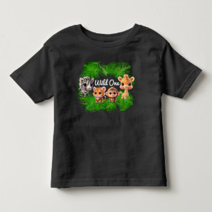 Safari Friends Giraffe zebra Affe Elefant Kleinkind T-shirt