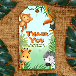 Safari Geburtstags-Geschenketags Geschenkanhänger