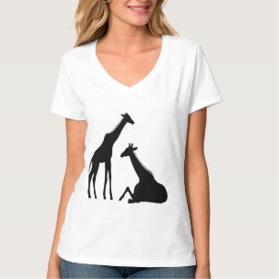 Safari "giraff" tee, African Giraff Wildlife T-Shirt