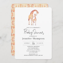 Safari Giraffe Baby Dusche