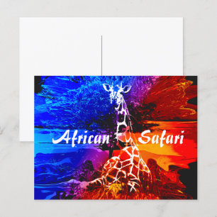 Safari Giraffe Dream Postkarte