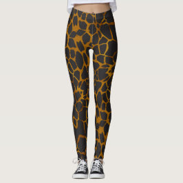 Safari Giraffe Haut Print Leggings