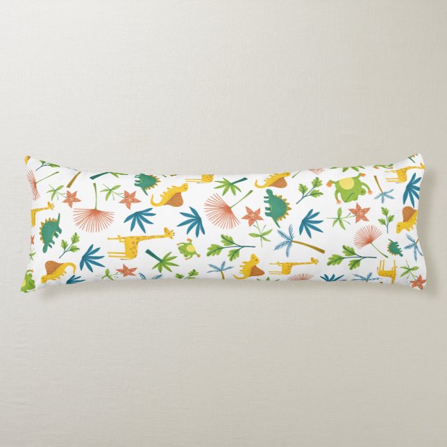 Safari-Giraffe niedlicher farbiger Muster Kinderzi Seitenschläferkissen (Vorderseite)