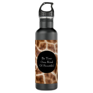 Safari Giraffe Print Edelstahlflasche