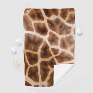 Safari Giraffe Print Golfhandtuch