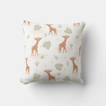 Safari Giraffe Throw Kissen