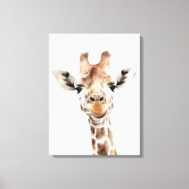 Safari Giraffe Wall Art Leinwanddruck (Vorderseite)