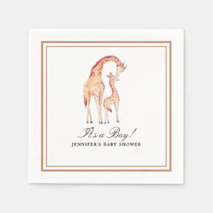 Safari Giraffe Watercolor Paper Serviette