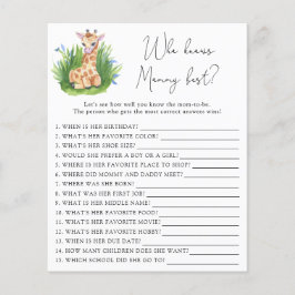 Safari Giraffe - Wer kennt Mommy am besten