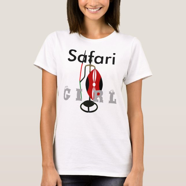 Safari Girl Kenya Hakuna Matata Tshirt (Vorderseite)