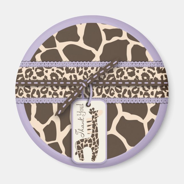 Safari Girl Lavender TY Magnet 2 (Vorne)