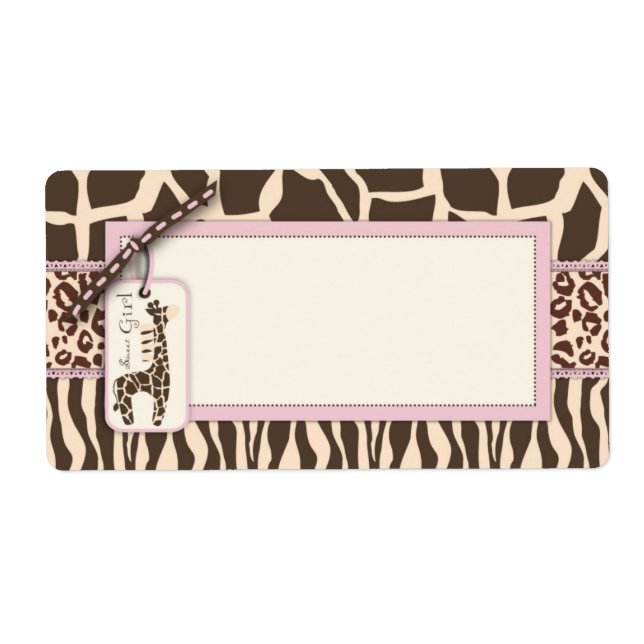 Safari Girl Name Tag (Vorne)