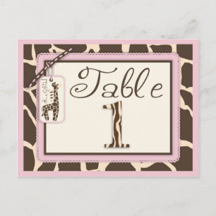 Safari Girl Table Postcard 1 Postkarte