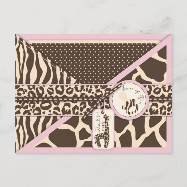 Safari Girl TY Postcard Postkarte (Vorderseite)