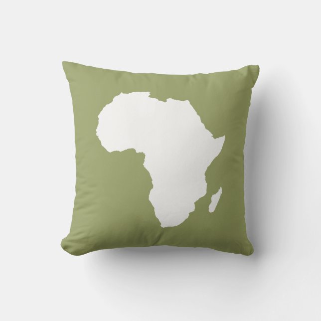 Safari Green Audacious Africa Kissen (Vorderseite)