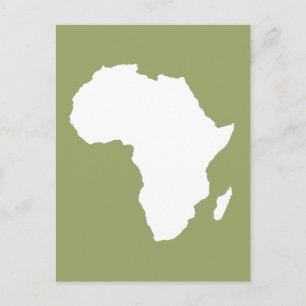 Safari Green Audacious Africa Postkarte