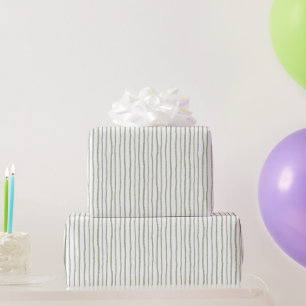 Safari Green Stripes Geburtstag Geschenkpapier
