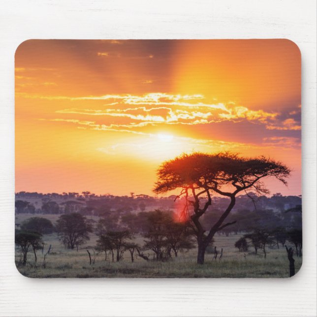 Safari im Serengeti-Nationalpark Mousepad (Vorne)